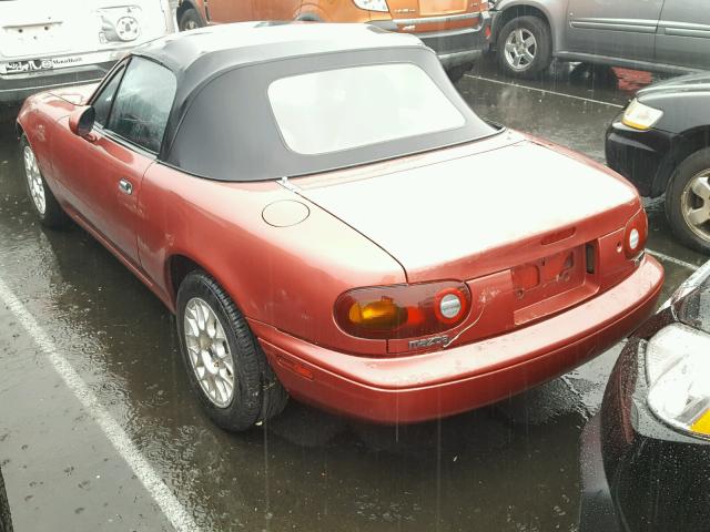 JM1NA3519L0104707 - 1990 MAZDA MX-5 MIATA RED photo 3