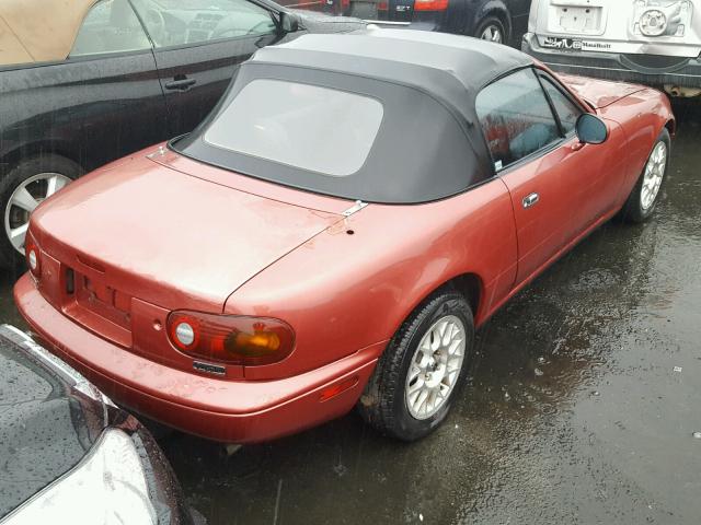 JM1NA3519L0104707 - 1990 MAZDA MX-5 MIATA RED photo 4