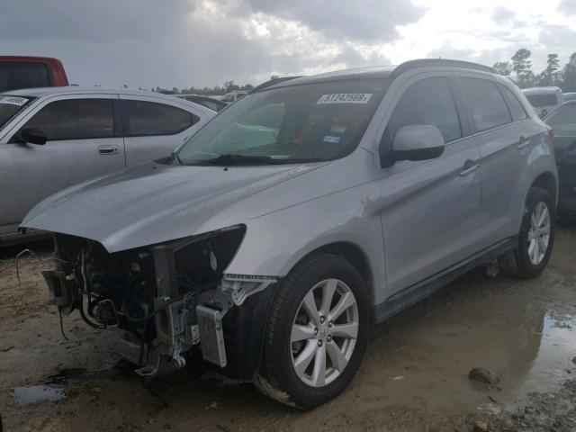 4A4AR4AU1FE039090 - 2015 MITSUBISHI OUTLANDER SILVER photo 2