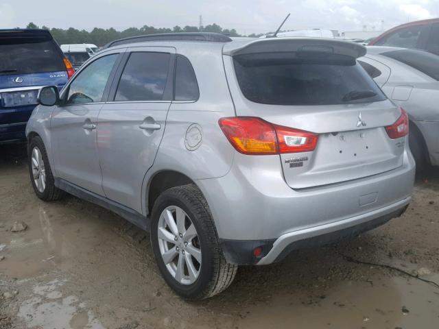 4A4AR4AU1FE039090 - 2015 MITSUBISHI OUTLANDER SILVER photo 3