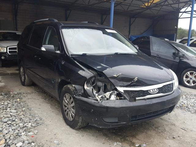 KNDMG4C76C6415015 - 2012 KIA SEDONA LX BLACK photo 1