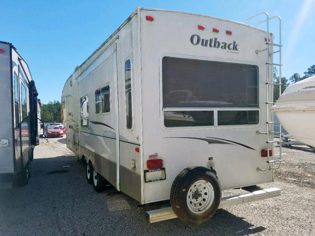 4YDF32F258S630289 - 2008 KEYSTONE OUTBACK WHITE photo 3