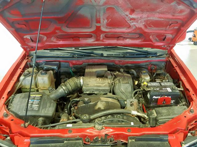 1GCJTDDE7A8100088 - 2010 CHEVROLET COLORADO L RED photo 7