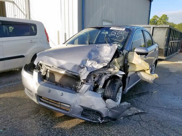 KL1TD56667B097432 - 2007 CHEVROLET AVEO BASE Күміс фото 2