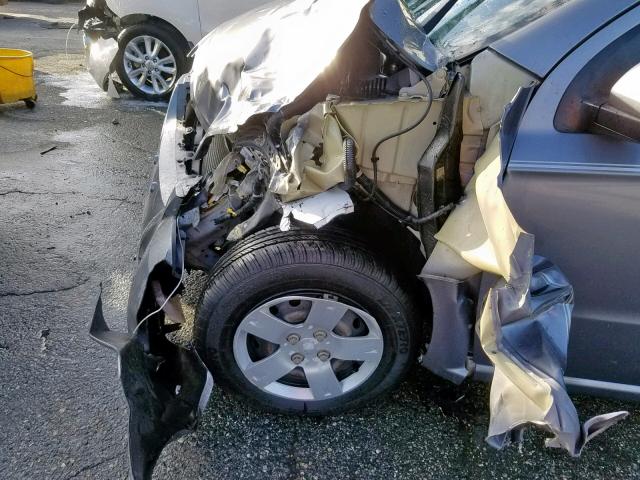 KL1TD56667B097432 - 2007 CHEVROLET AVEO BASE Күміс фото 9