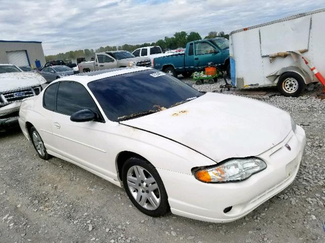 2G1WX12K039266356 - 2003 CHEVROLET MONTE CARL თეთრი ფოტო 1