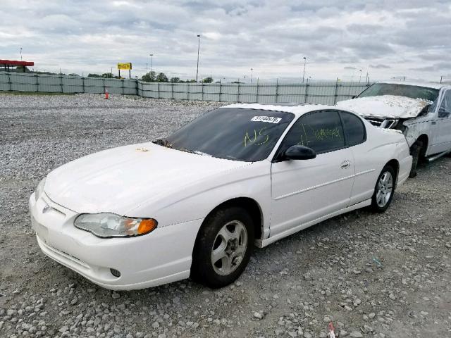2G1WX12K039266356 - 2003 CHEVROLET MONTE CARL თეთრი ფოტო 2