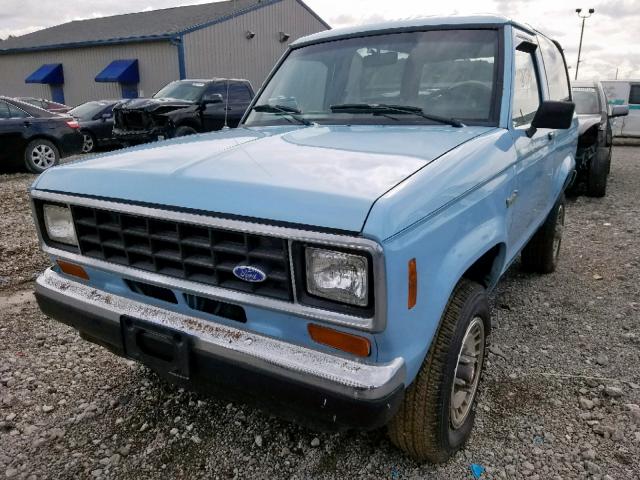 1FMCU14T6GUC11441 - 1986 FORD BRONCO II BLUE photo 2