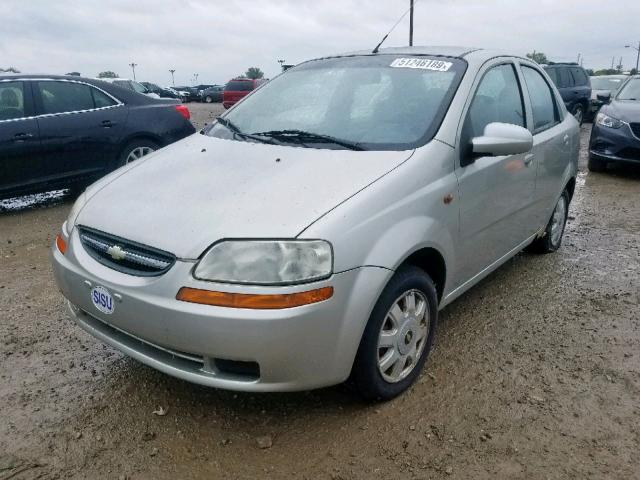 KL1TJ52634B170329 - 2004 CHEVROLET AVEO LS SILVER photo 2