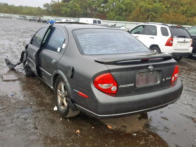 JN1CA31D81T631479 - 2001 NISSAN MAXIMA GXE GRAY photo 3