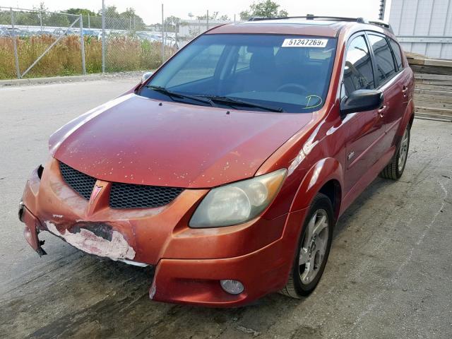 5Y2SM62864Z430832 - 2004 PONTIAC VIBE RED photo 2