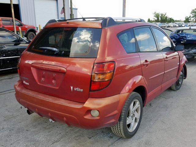 5Y2SM62864Z430832 - 2004 PONTIAC VIBE RED photo 4