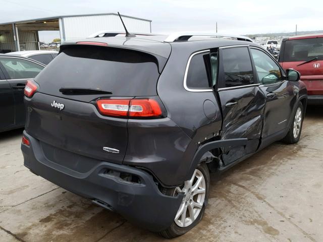 1C4PJLCB3GW249331 - 2016 JEEP CHEROKEE L GRAY photo 4