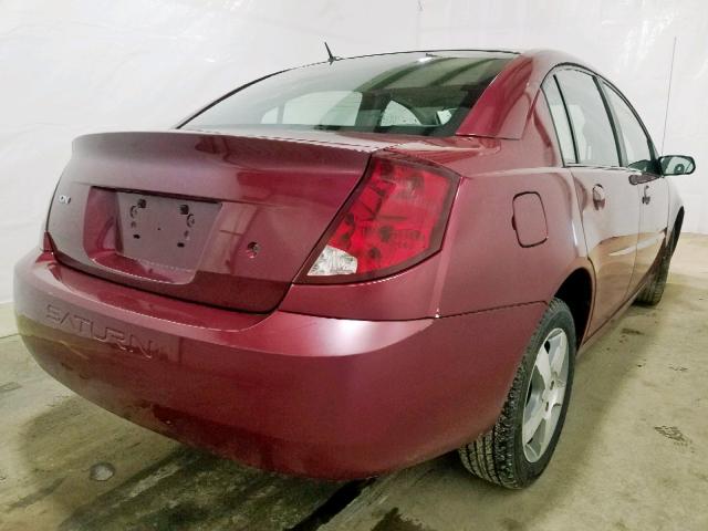 1G8AL55F77Z148863 - 2007 SATURN ION LEVEL RED photo 4