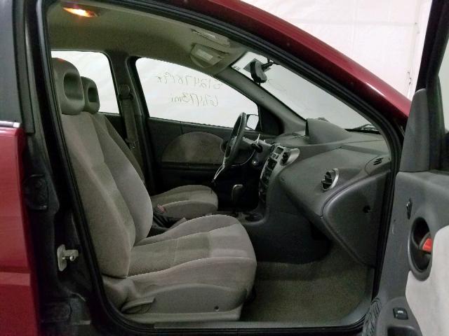 1G8AL55F77Z148863 - 2007 SATURN ION LEVEL RED photo 5