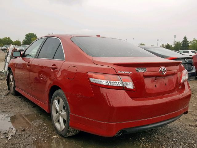 4T1BF3EK2AU521830 - 2010 TOYOTA CAMRY BASE RED photo 3