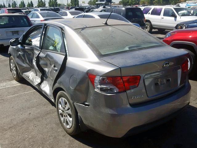 KNAFU4A27C5636005 - 2012 KIA FORTE EX GRAY photo 3