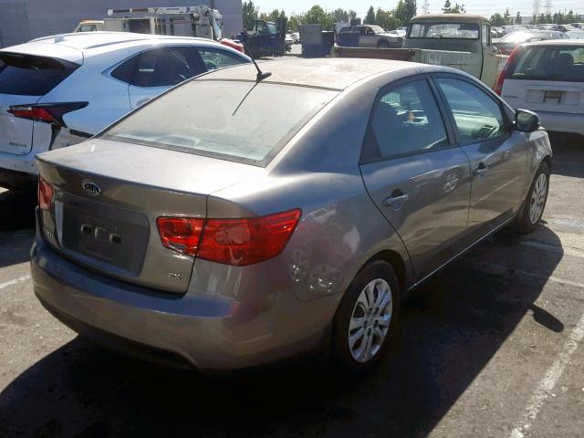 KNAFU4A27C5636005 - 2012 KIA FORTE EX GRAY photo 4