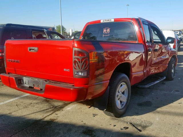 1D7HA18D73S298560 - 2003 DODGE RAM 1500 S RED photo 4