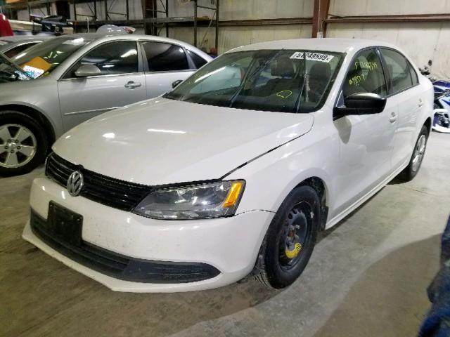 3VW2K7AJ3CM413399 - 2012 VOLKSWAGEN JETTA BASE თეთრი ფოტო 2