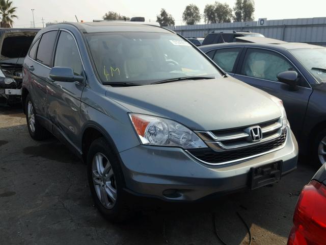 5J6RE4H75AL092086 - 2010 HONDA CR-V EXL GREEN photo 1