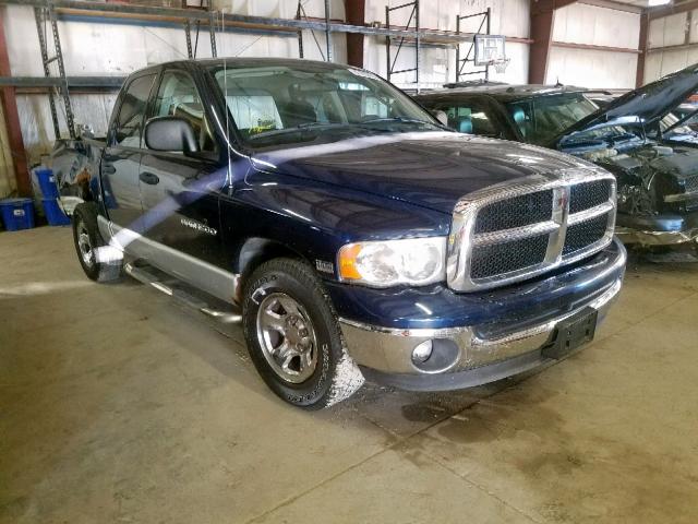 1D7HA18D03S370778 - 2003 DODGE RAM 1500 S BLUE photo 1