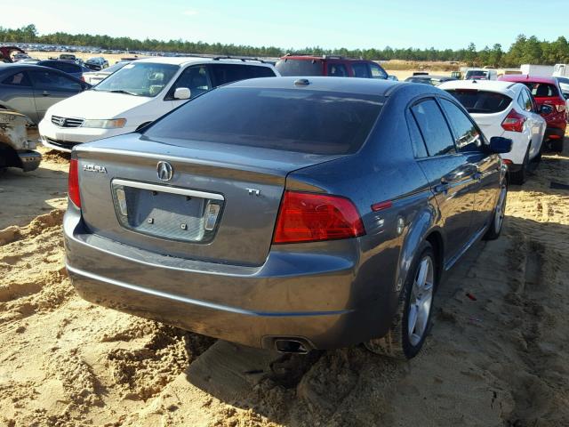 19UUA66225A002961 - 2005 ACURA TL GRAY photo 4