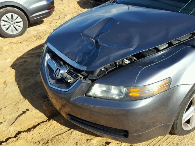 19UUA66225A002961 - 2005 ACURA TL GRAY photo 9