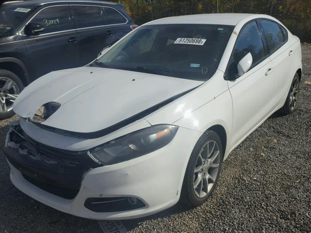 1C3CDFBA7DD339464 - 2013 DODGE DART SXT WHITE photo 2