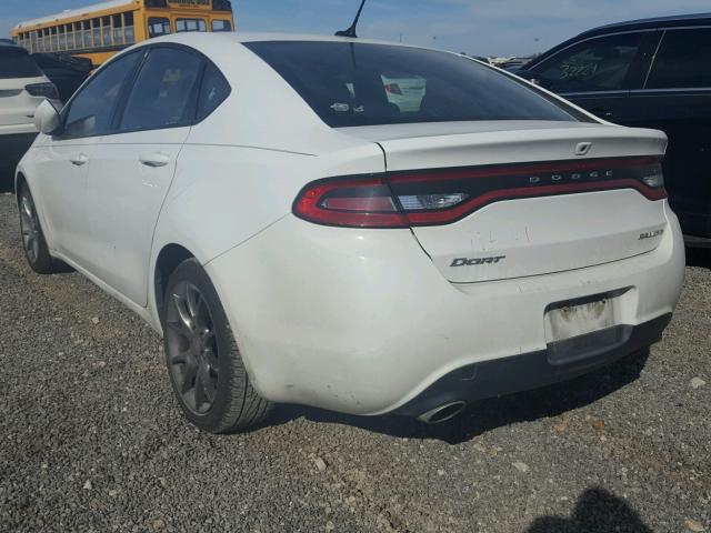 1C3CDFBA7DD339464 - 2013 DODGE DART SXT WHITE photo 3