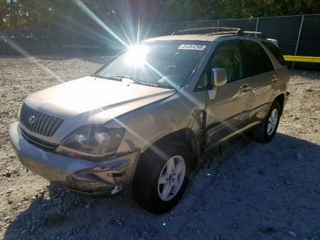 JT6HF10U0X0069802 - 1999 LEXUS RX 300 GRAY photo 2