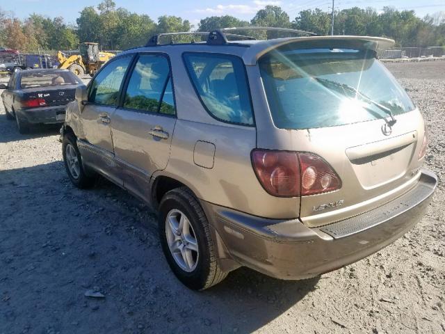 JT6HF10U0X0069802 - 1999 LEXUS RX 300 GRAY photo 3