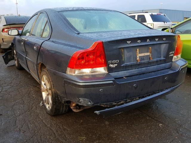 YV1RH592492730880 - 2009 VOLVO S60 2.5T BLUE photo 3