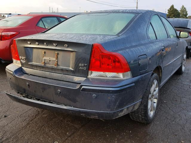 YV1RH592492730880 - 2009 VOLVO S60 2.5T BLUE photo 4