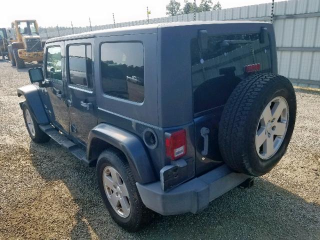 1J8GA59197L216905 - 2007 JEEP WRANGLER S BLUE photo 3