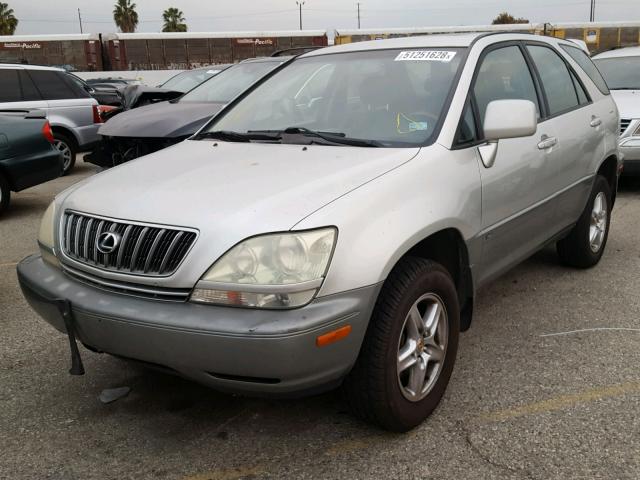 JTJGF10U630158821 - 2003 LEXUS RX 300 SILVER photo 2