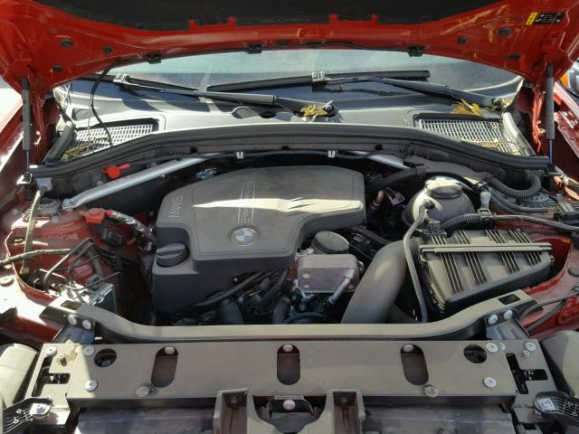 5UXWZ7C33H0V88551 - 2017 BMW X3 SDRIVE2 RED photo 7