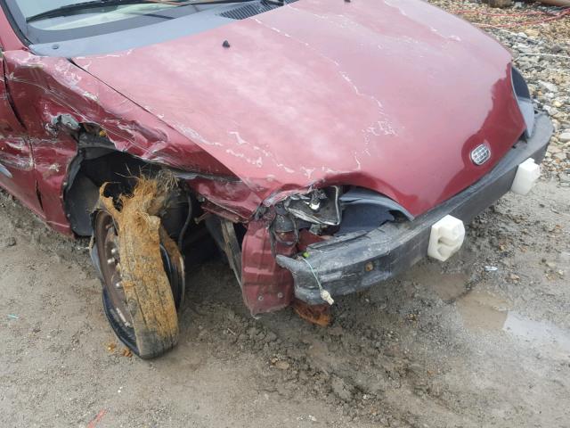 2C1MR5290T6782759 - 1996 GEO METRO BASE BURGUNDY photo 9