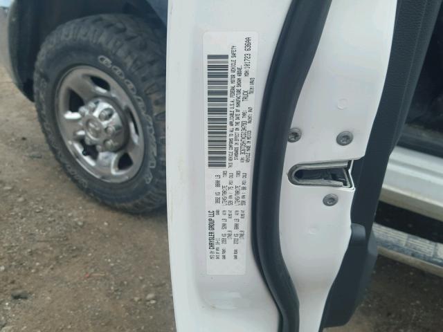 3C6TD5HTXCG134793 - 2012 DODGE RAM 2500 S WHITE photo 10