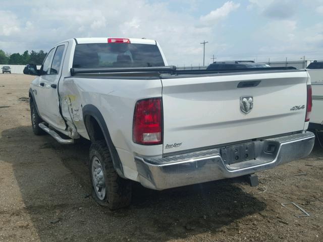 3C6TD5HTXCG134793 - 2012 DODGE RAM 2500 S WHITE photo 3