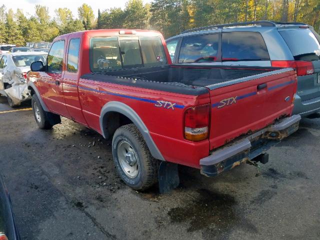 1FTCR15X0TPA56711 - 1996 FORD RANGER SUP RED photo 3