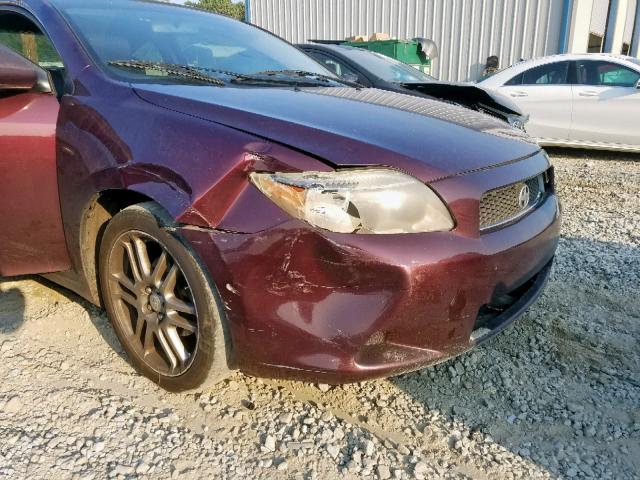 JTKDE177070174102 - 2007 TOYOTA SCION TC იასამნისფერი ფოტო 9