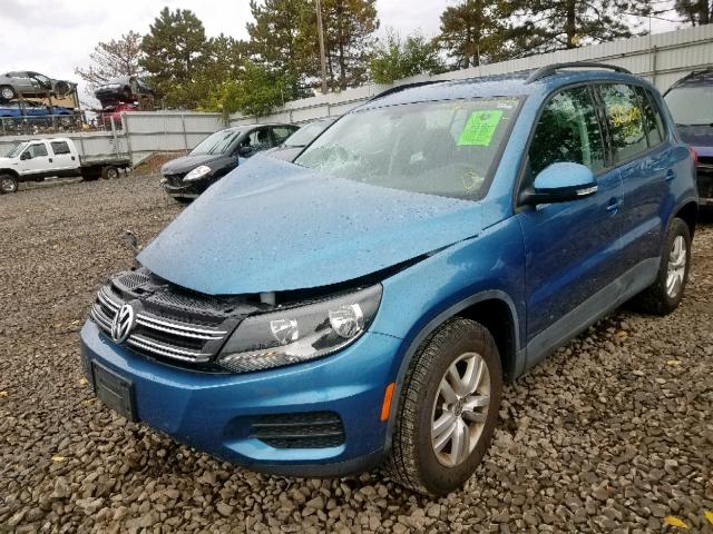 WVGBV7AX1HK020719 - 2017 VOLKSWAGEN TIGUAN S BLUE photo 2