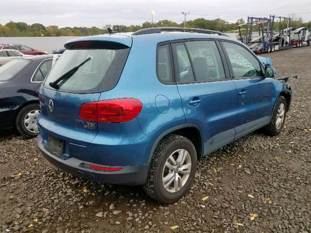 WVGBV7AX1HK020719 - 2017 VOLKSWAGEN TIGUAN S BLUE photo 4