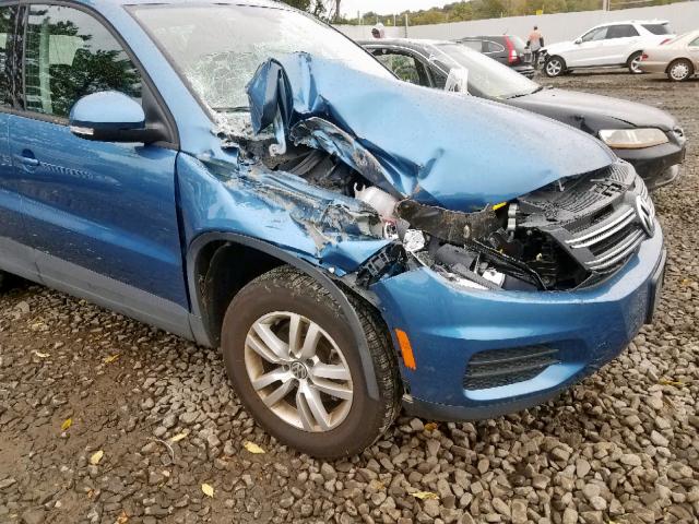 WVGBV7AX1HK020719 - 2017 VOLKSWAGEN TIGUAN S BLUE photo 9