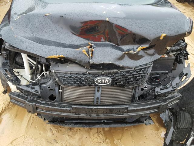 KNAFU4A29D5717122 - 2013 KIA FORTE EX BLACK photo 9