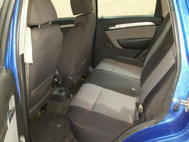 KL1TD66E59B302111 - 2009 CHEVROLET AVEO LS BLUE photo 6
