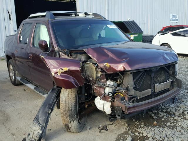 2HJYK16489H501543 - 2009 HONDA RIDGELINE BURGUNDY photo 1