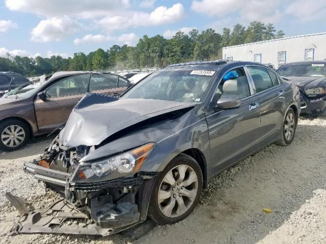 1HGCP26829A135023 - 2009 HONDA ACCORD EXL GRAY photo 2