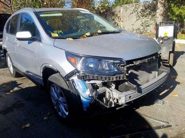 2HKRM4H79EH692757 - 2014 HONDA CR-V EXL SILVER photo 1